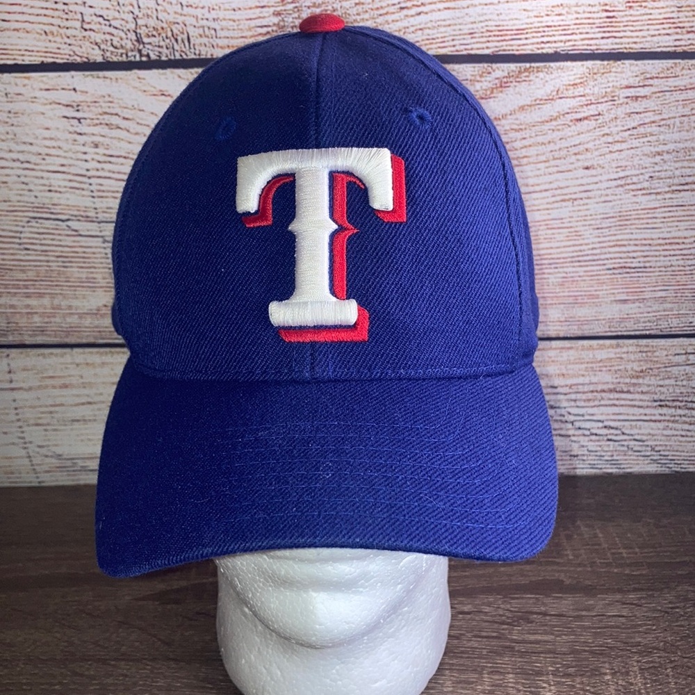 Pre Owned Puma OSFA Blue Texas Rangers Adjustable Hat